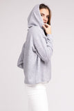 Hooded Brushed Melange Hacci Sweater - Multiple Colors Available