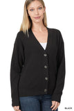 Viscose Sweater Cardigan - Multiple Color Options