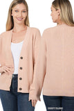 Viscose Sweater Cardigan - Multiple Color Options