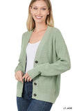 Viscose Sweater Cardigan - Multiple Color Options