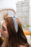 Embroidered Stitch Boho Knotted Headband - Multiple color options