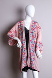 Floral Embroidered Kimono - Multiple color options