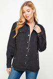 Women's Distressed Denim Shirts - 3 Color Washes