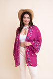 Floral Embroidered Kimono - Multiple color options