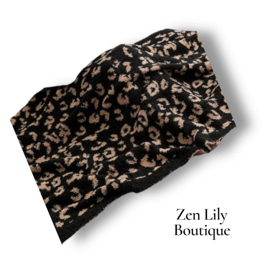 Leopard Cloud Reversible Blanket