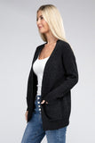 Melange Open Front Sweater Cardigan - Multiple color options