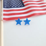 Liberty Star Studs - Blue