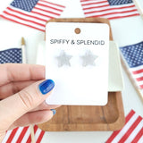 Liberty Star Studs - Silver