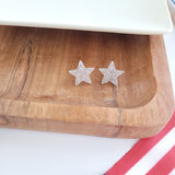 Liberty Star Studs - Silver