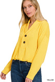 Textured Line Elastic Waist Pullover Top - 6 Color Options