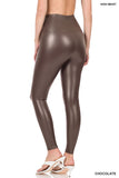 Faux Leather Leggings - 4 color options