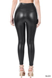 Faux Leather Leggings - 4 color options