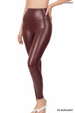 Faux Leather Leggings - 4 color options