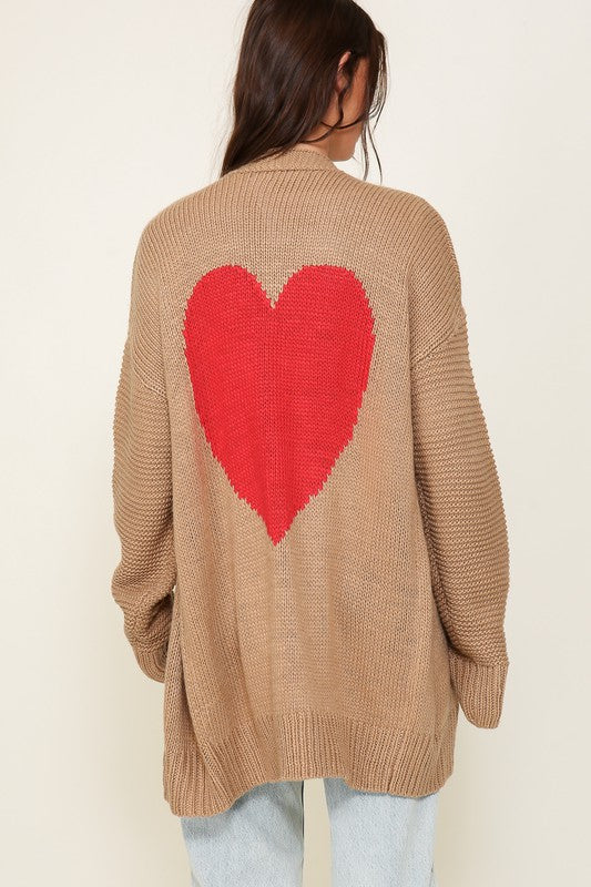 Heart Cardigan - 2 Color Options