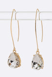 Euro Wire Teardrop Earrings - Multiple color options