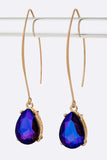 Euro Wire Teardrop Earrings - Multiple color options