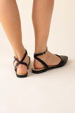 The Linden Ankle Strap Flats