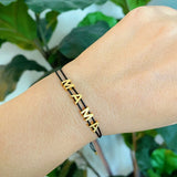 18K Gold Satin Thread Mama Bracelet - 2 color options