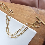 Luxe Gold Paperclip Chain - 16IN