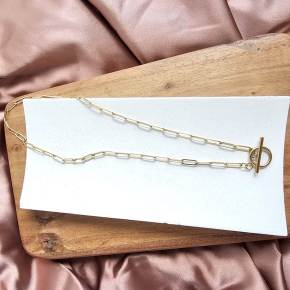 Luxe Gold Paperclip Chain - 18in