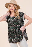 Pom Pom Lace Detailed Textured Woven Tunic