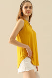 Ninexis Notched Sleeveless Top-multiple options