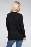 Melange Open Front Sweater Cardigan - Multiple color options