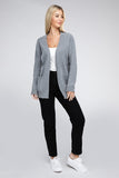 Melange Open Front Sweater Cardigan - Multiple color options