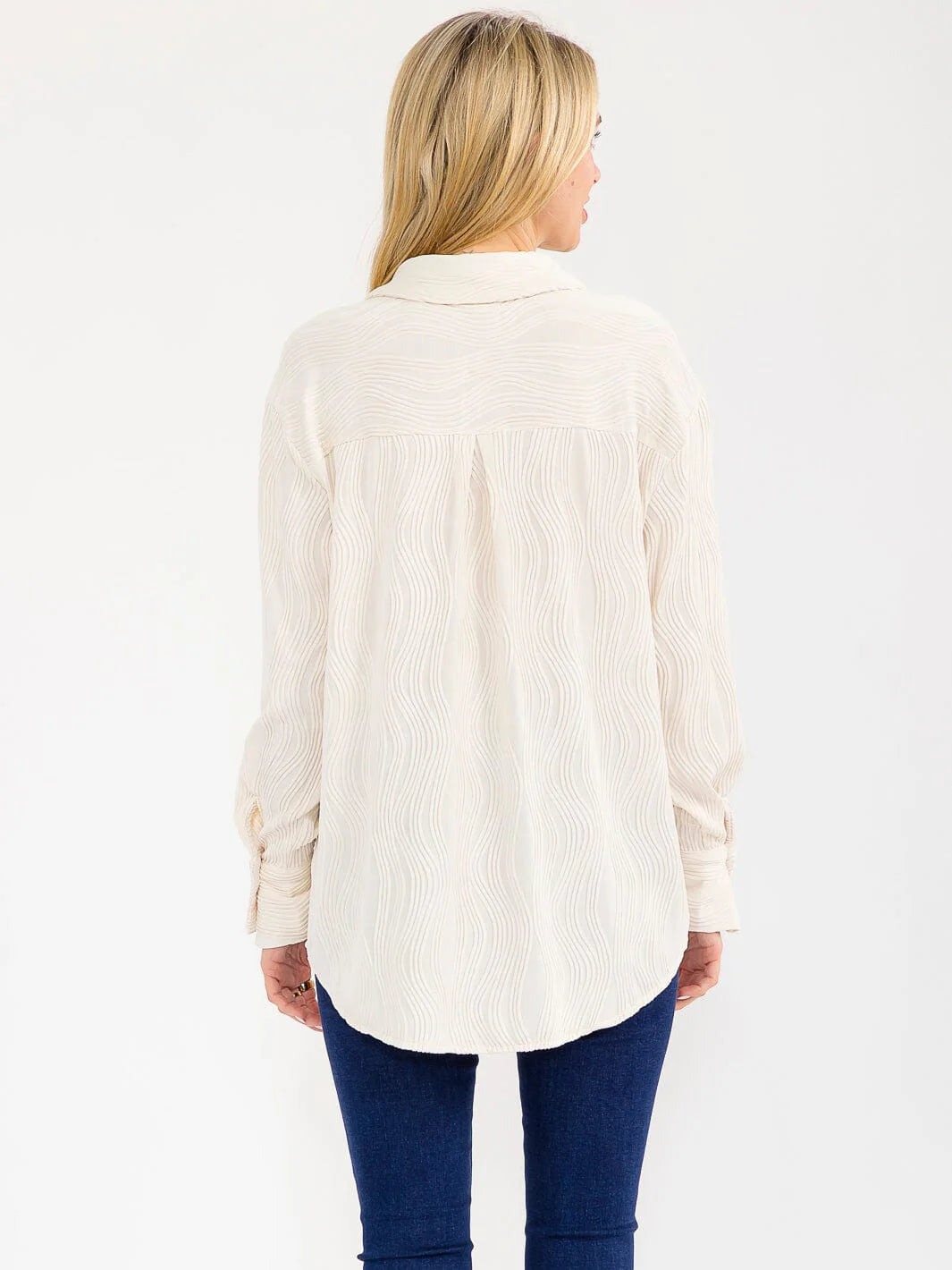 Button Up Top in Cream