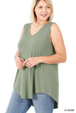 Zenana Plus Luxe Rayon Tanks - 3 Color options