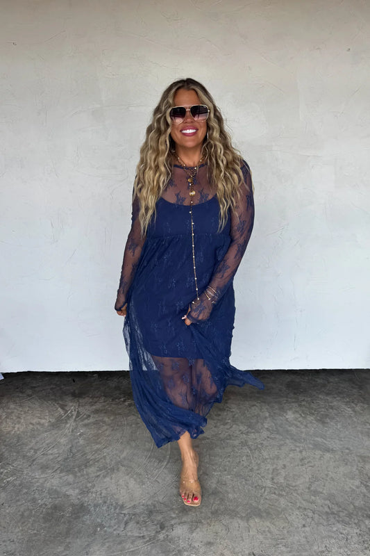 Preorder - Evangeline Lace Dress - Multiple Color Options