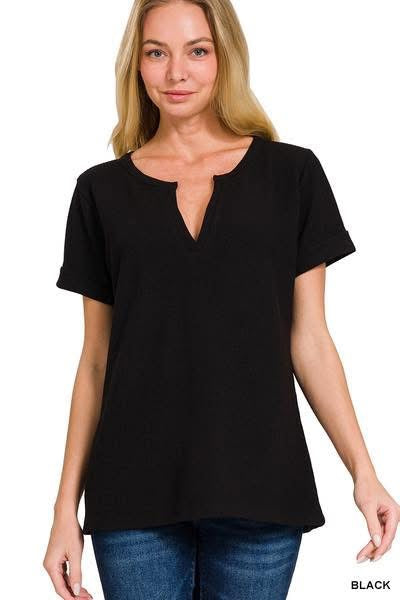 Melange Baby Waffle Tee