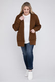 Plus Low Gauge Waffle Open Cardigan Sweater - Multiple Colors Available