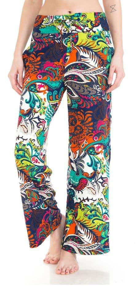 Printed Wide Leg Lounge Pants