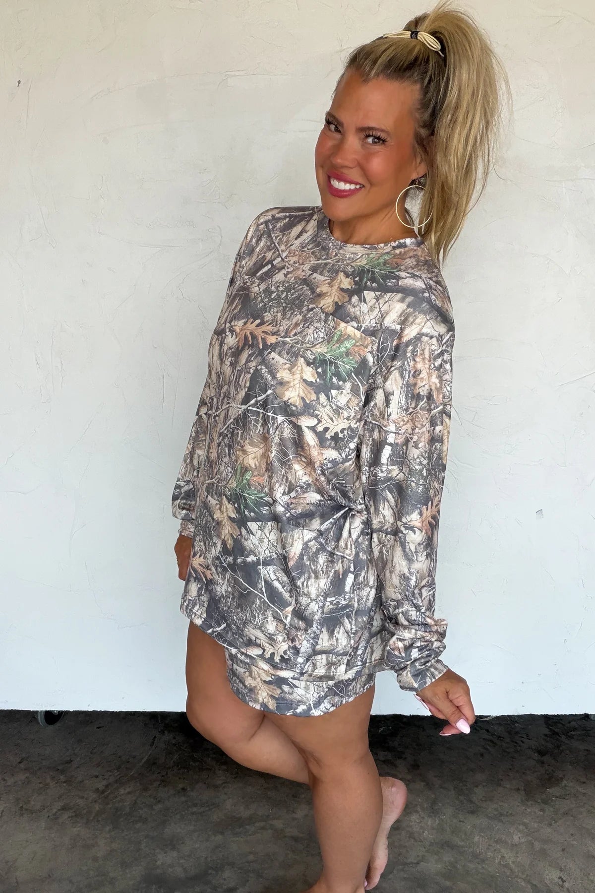 Cozy in Camo Lounge Set