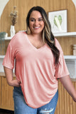 Bamboo V-Neck Drop Shoulder Tee - Multiple Color Options