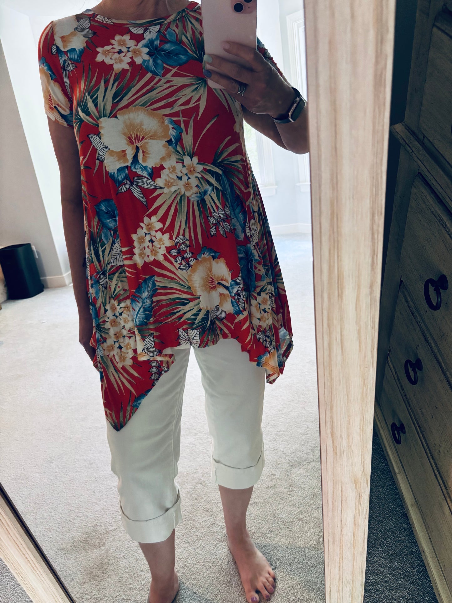 Tropical Floral Tunic
