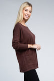 Viscose Front Pockets Sweater - 6 Color Options