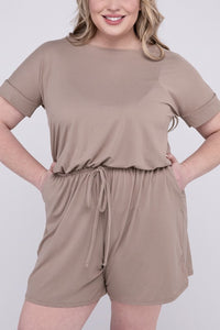 Brushed Romper with Pockets - multiple color options