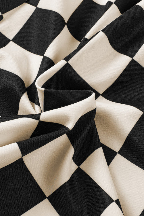 Checkered Shorts in Black
