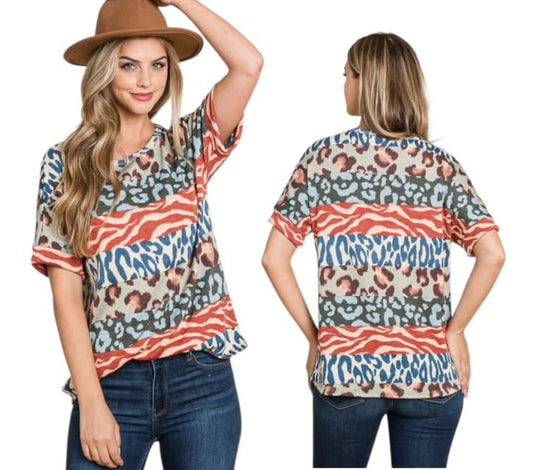 Mixed Print Top