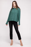 Hooded Brushed Melange Hacci Sweater - Multiple Colors Available