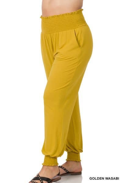 Smocked Joggers
