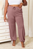 Soft Rayon Drawstring Waist Pants with Pockets - Multiple Color Options