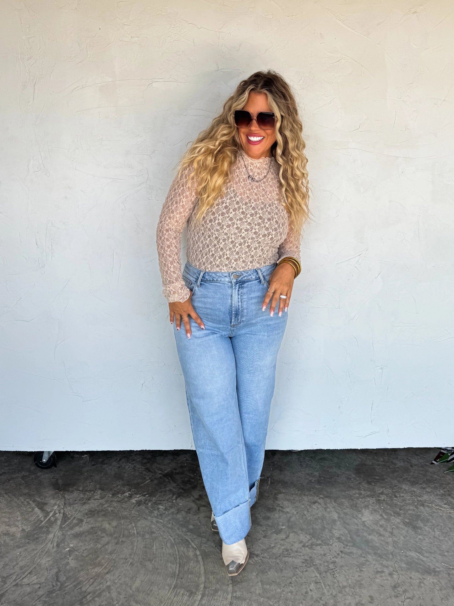 *Preorder-The Leni Wide Cuff Jean