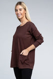 Viscose Front Pockets Sweater - 6 Color Options