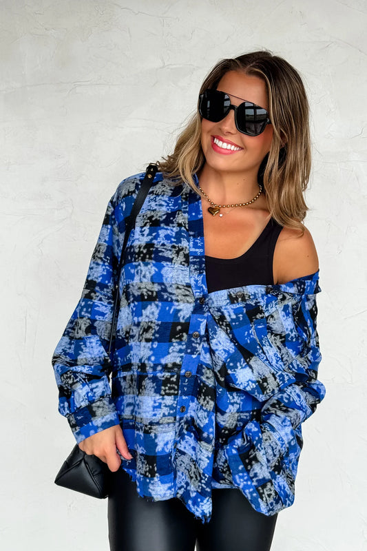 Preorder - Juniper Bleached Plaid Top