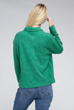 Brushed Melange Hacci Collared Sweater - 5 Color Options