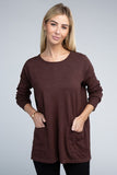 Viscose Front Pockets Sweater - 6 Color Options