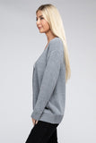 Melange Open Front Sweater Cardigan - Multiple color options